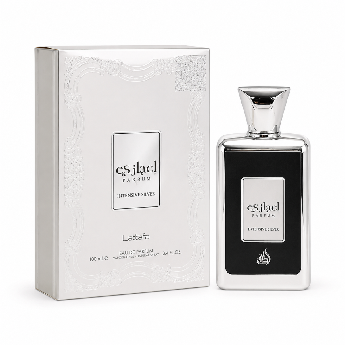 Lattafa Ejaazi Intensive Silver Perfume 100ml EDP – Oriental Fragrance for Men - Image 5