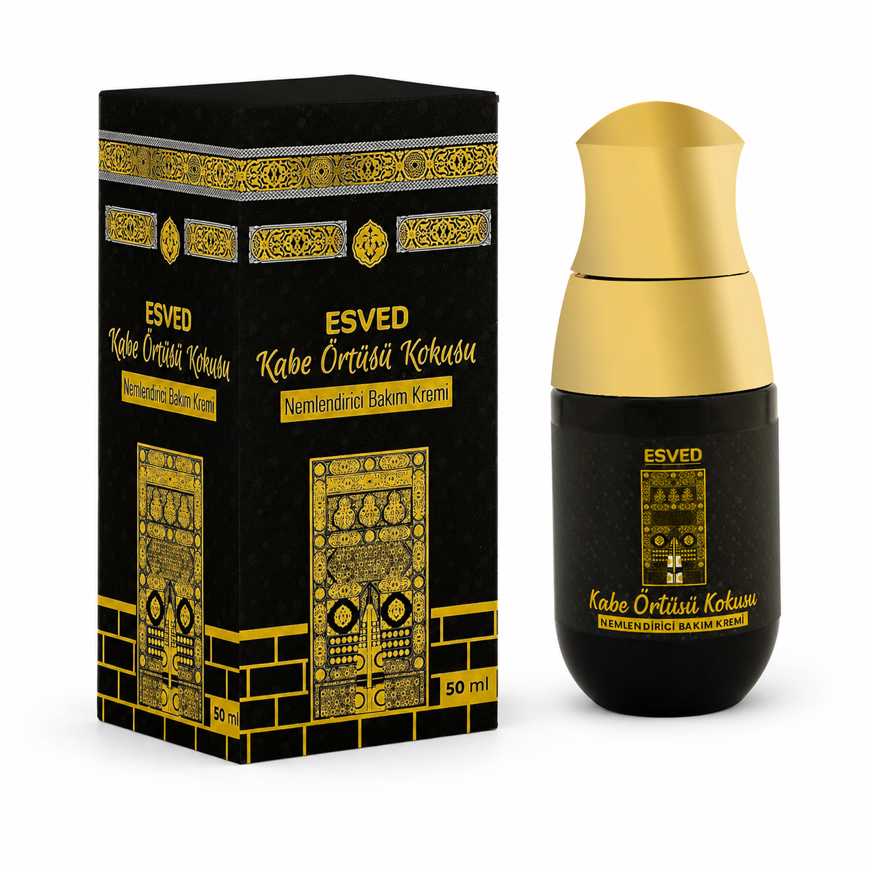 Esved moisturising care cream 50ml in Kaaba Cover and Madinah Rawdah scents Esved moisturising care cream 50ml in kaaba cover and madinah rawdah scents