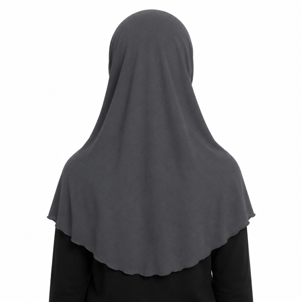 Instant School Hijab dark Grey