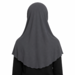 Instant School Hijab dark Grey