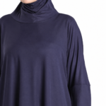Oriental Trade Women's Plain Abaya Prayer Modest Muslim Dress, One Size, Jersey Fabric Navy