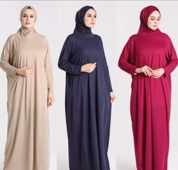 Jilbab with sleeve and concted hijab