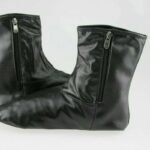 1 pair off Unisex 100% Leather Socks with Zipper water proof Muslim Prayer Islamic Mosque Slipper