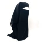 Quality Fabrics Niqab Veil Burka soft and comfortable Full Face Single or Double Tie back