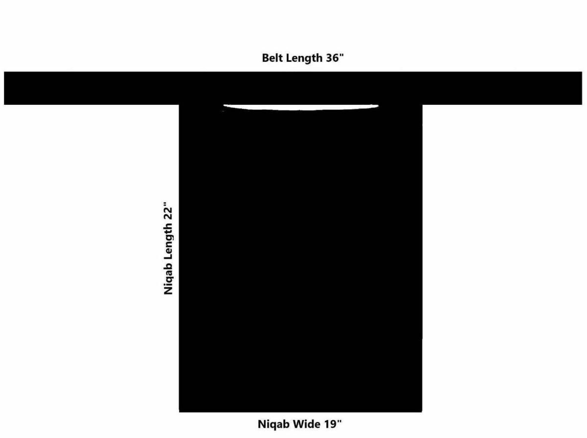 Quality Fabrics Niqab Veil Burka soft and comfortable Full Face Single or Double Tie back - Image 2