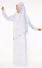 2pc Muslim Women Prayer Dress sleeve Scarf Hijab Jilbab Cover full Body - Image 2