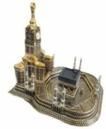 Large Kaba Haram Makki Home Decor Makkah with 99 Allah Names and clock tower comes in Silver & Gold Islamic Ornament Gift worth 90 pound - Image 3