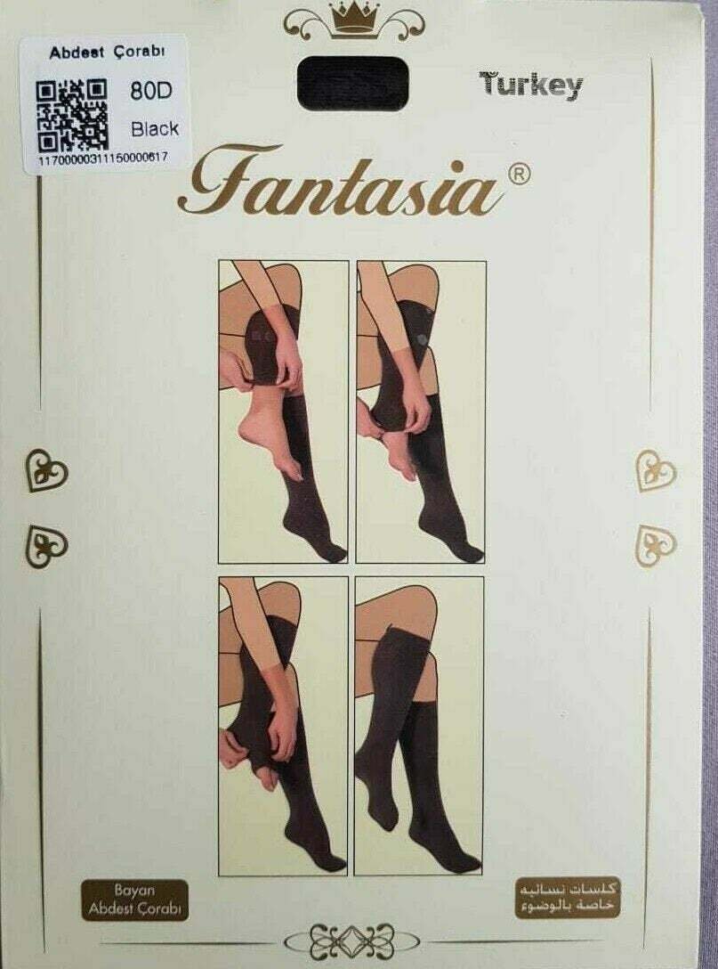 wp-image-3002862280.jpg WOMEN SOCKS High Quality ladies,Islamic wudu ablution socks - Image 1