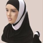 Sport Lined Hijab Head wear cover scarf Islamic high quality Fancy GYM many colours