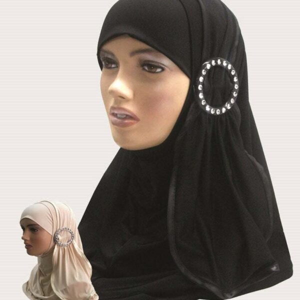 Fancy Beaded Kuwaiti Hijab Head cover scarf Islamic