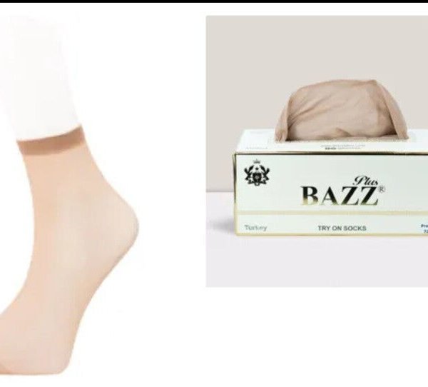 120 pcs Women disposal ankle socks box ( 60 pairs) stretchy skin colour 15Dn