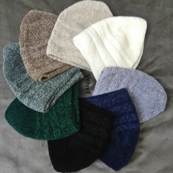2 x Men Skull Cap Muslim Islamic Prayer thick Velvet Hat Topi Kufi Head Wear comes in many Colours price for 2 pcs