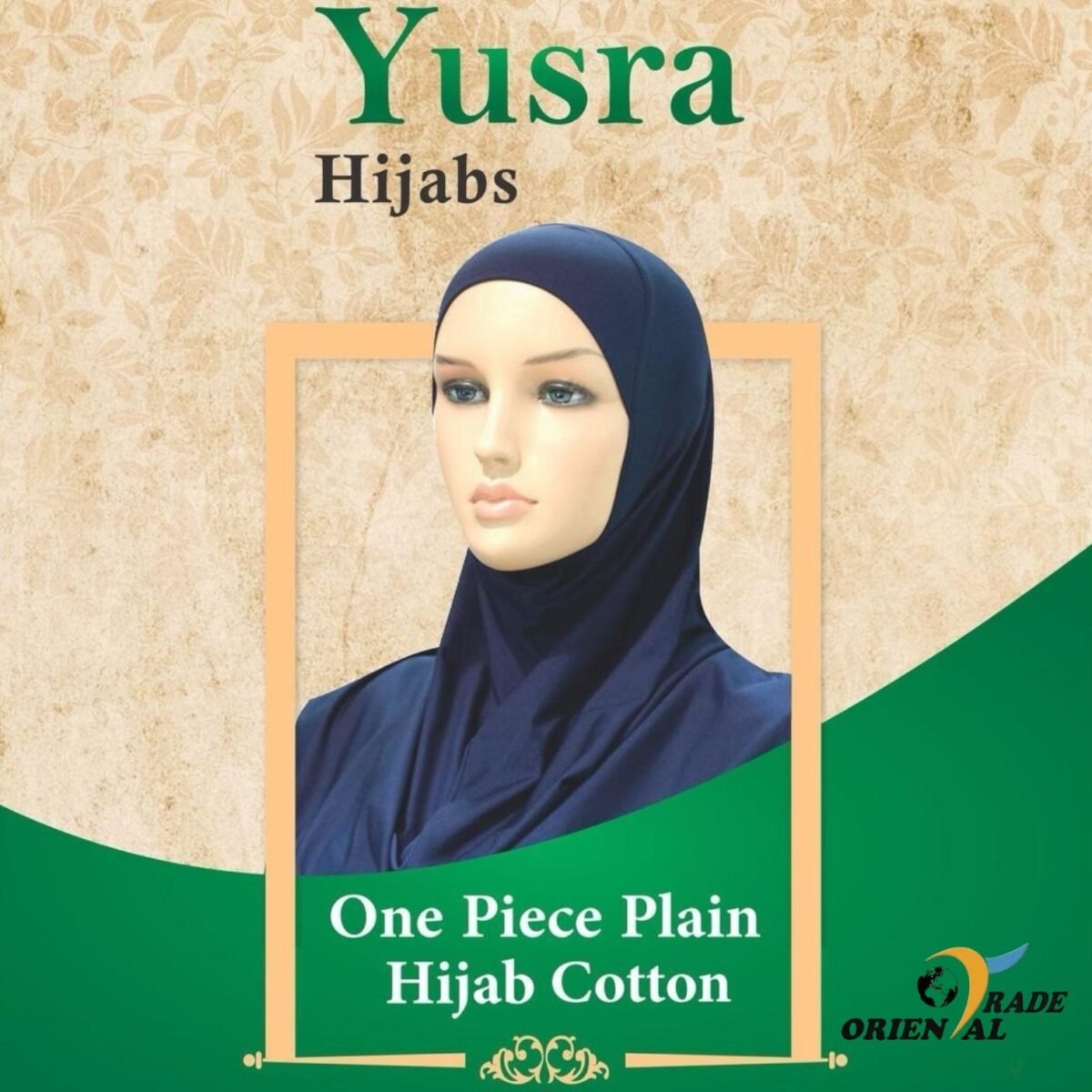 wp-image-3074221220.jpg Pull on Instant 1 Piece Cotton (Spandex) Amira Yusra hijab plain, without lace - Image 1