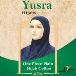 Pull on Instant 1 Piece Cotton (Spandex) Amira Yusra hijab plain, without lace