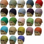 3 x Tie Back Bonnet stretchy comfy turlu material reusable re washable many colours used as: Hair band, Hat.