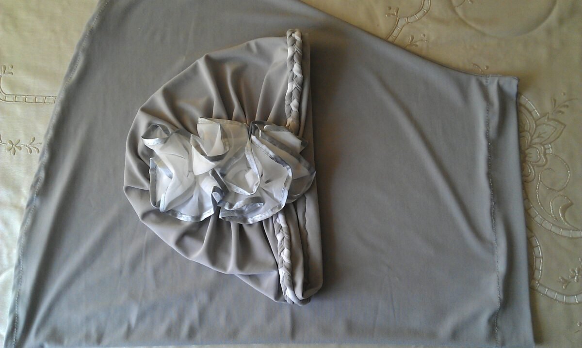 Fancy Two pieces Flower Hijab Head wear cover scarf Islamic dress High Quality - Image 11