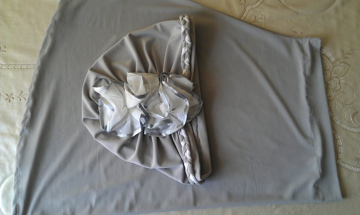 Fancy Two pieces Flower Hijab Head wear cover scarf Islamic dress High Quality - Image 12