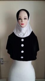 Fancy Buttons one piece Hijab Head wear cover scarf Islamic dress High Quality - Image 17