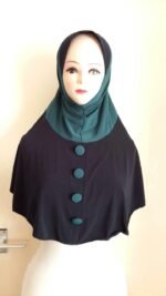 Fancy Buttons one piece Hijab Head wear cover scarf Islamic dress High Quality - Image 21