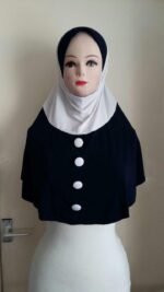 Fancy Buttons one piece Hijab Head wear cover scarf Islamic dress High Quality - Image 22