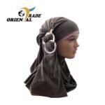 Fancy 3 rings Two pieces Hijab Head wear cover scarf Islamic dress High Quality