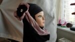 Fancy Two pieces Flower Hijab Head wear cover scarf Islamic dress High Quality - Image 10