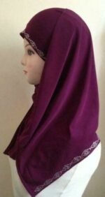 Fancy Kuwaiti Beaded one piece Hijab with shawl Head wear cover scarf Islamic dress High Quality - Image 8