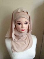 Fancy Kuwaiti Beaded one piece Hijab with shawl Head wear cover scarf Islamic dress High Quality - Image 9
