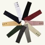 1 set Elegant 2 pieces Sleeves with buttons stretchy Cotton Turlu ( no bubbles) Arm nice colours, Women - Image 2