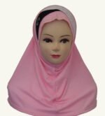 Fancy 1 piece Beautiful Quality children small Hijab with 3 layers and beads Head cover scarf