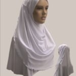 Fancy 1 piece Beautiful Quality women Hijab Head cover scarf Islamic connected from side