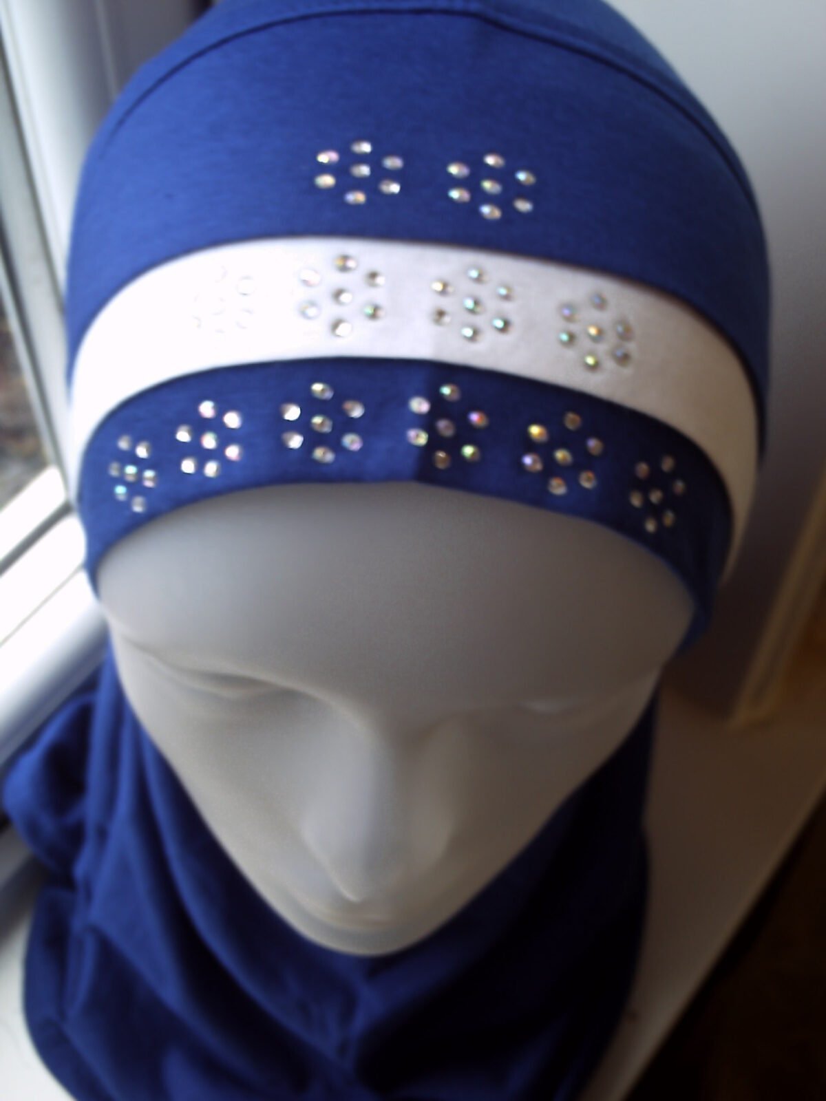 Fancy 1 piece Beautiful Quality children Medium Hijab with 3 layers and beads Head cover scarf - Image 8