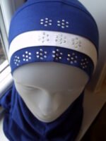 Fancy 1 piece Beautiful Quality children Medium Hijab with 3 layers and beads Head cover scarf - Image 8