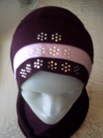 Fancy 1 piece Beautiful Quality children Medium Hijab with 3 layers and beads Head cover scarf - Image 10
