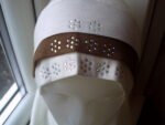Fancy 1 piece Beautiful Quality Children Large Hijab with 3 layers and beads Head cover scarf - Image 7