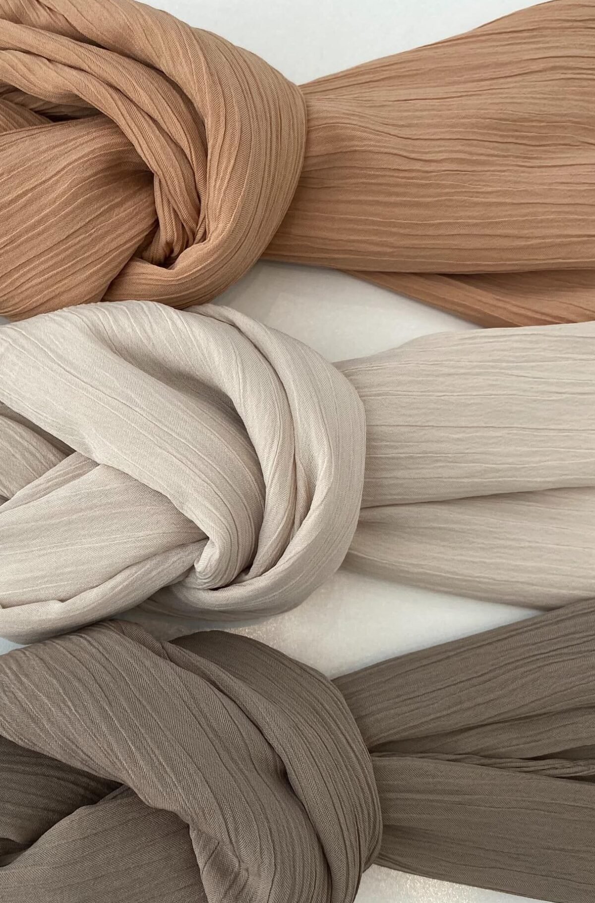 wp-image-3188142820.jpg Large Plain Wrinkles (crinkled) Royan Shawl Head Scarf Wrap New style Islamic Hijab High Quality 200 cm X 110 cm - Image 1