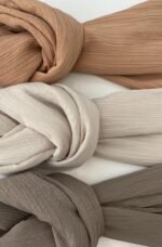 Large Plain Wrinkles (crinkled) Royan Shawl Head Scarf Wrap New style Islamic Hijab High Quality 200 cm X 110 cm