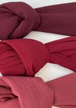 Large Plain Wrinkles (crinkled) Royan Shawl Head Scarf Wrap New style Islamic Hijab High Quality 200 cm X 110 cm - Image 5