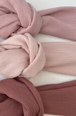 Large Plain Wrinkles (crinkled) Royan Shawl Head Scarf Wrap New style Islamic Hijab High Quality 200 cm X 110 cm - Image 6