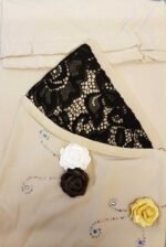 Fancy 1 piece Beautiful Quality Children kids Medium Hijab with flowers and beads Head cover scarf - Image 19