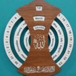 Wood Frame Laser cut Calendar it's suitable for all years