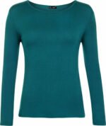 2x Tops Quality Body stretchy Top Long Sleeves Plain casual T-shirt high neck - Image 13