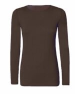 2x Tops Quality Body stretchy Top Long Sleeves Plain casual T-shirt high neck - Image 16