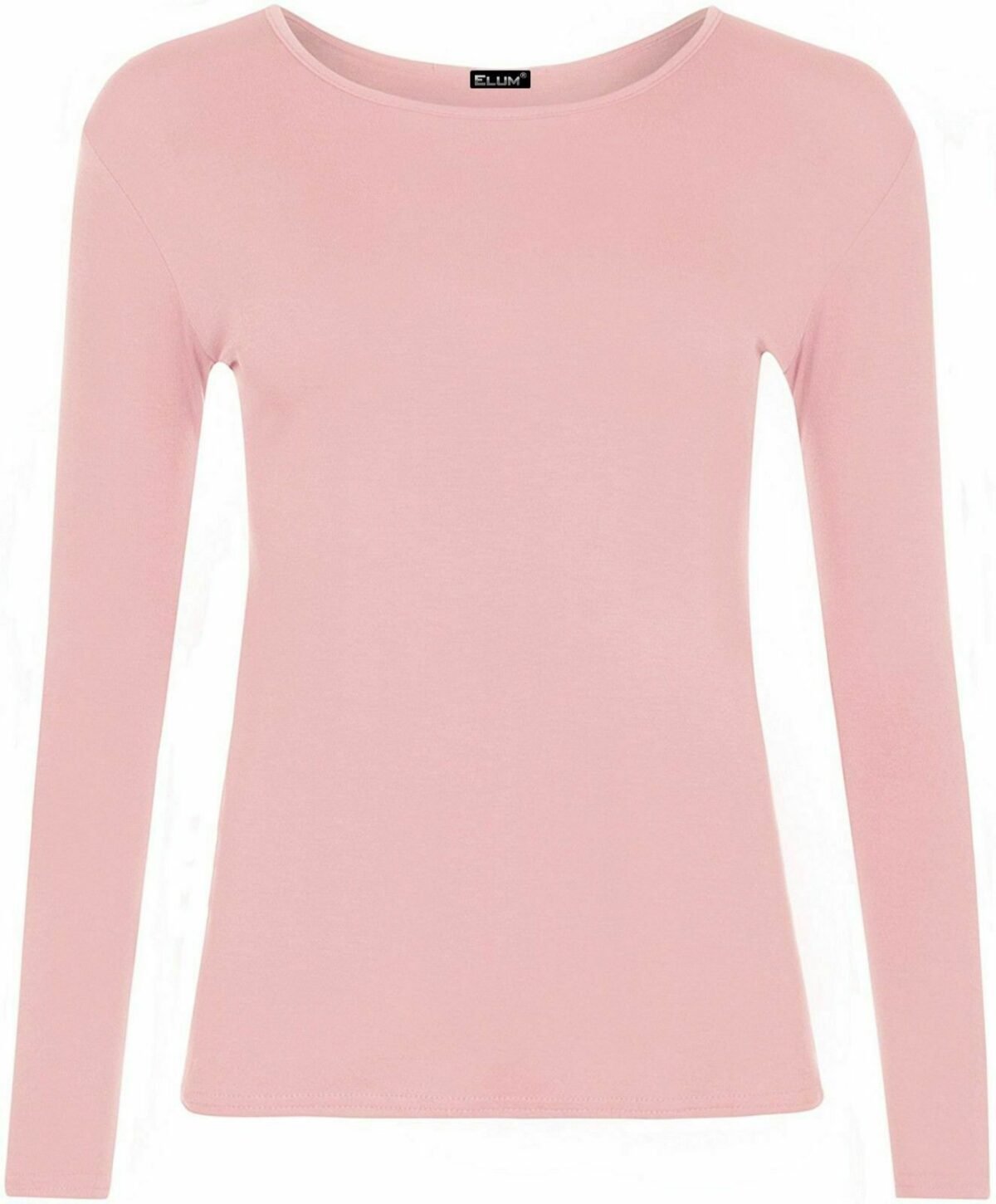 2x Tops Quality Body stretchy Top Long Sleeves Plain casual T-shirt high neck - Image 17