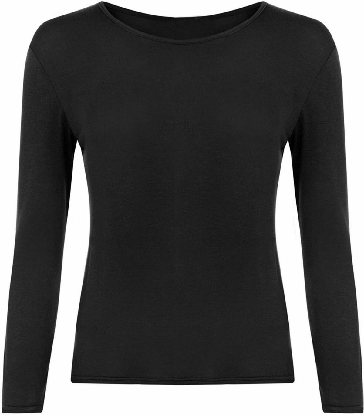 2x Tops Quality Body stretchy Top Long Sleeves Plain casual T-shirt high neck - Image 21