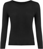 2x Tops Quality Body stretchy Top Long Sleeves Plain casual T-shirt high neck - Image 21