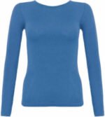 2x Tops Quality Body stretchy Top Long Sleeves Plain casual T-shirt high neck - Image 22