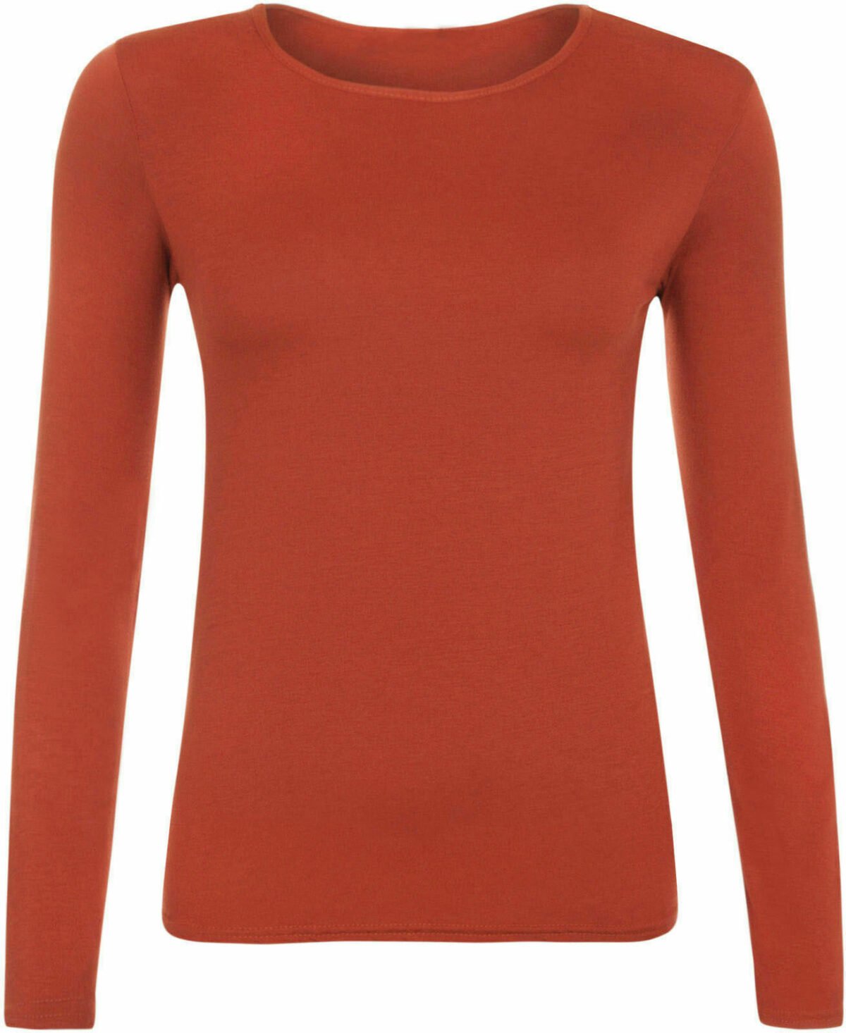 2x Tops Quality Body stretchy Top Long Sleeves Plain casual T-shirt high neck - Image 8