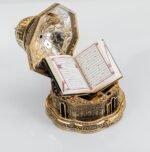 Dome of the rock large with full Quran Al Aqsa Palestine Décor Silver Gold Ornament - Image 3
