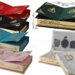 Fancy XLarge Eid Gift Box Velvet with full Qur'an, Raheel, Qr code link for app, Osmania and Pakistani/Indian script,